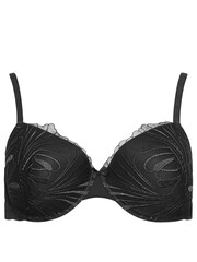 Yours Curve Black Leaf Embelished T-Shirt Bras 2 Pack - Image 3 of 5