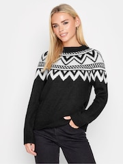 PixieGirl Petite Black Fairisle Jumper - Image 2 of 5