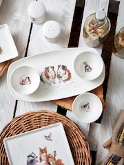 Royal Worcester White Wrendale Designs Three Bowls & Tray Set - Image 2 of 6