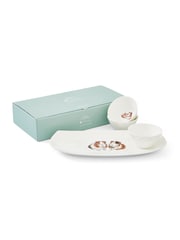 Royal Worcester White Wrendale Designs Three Bowls & Tray Set - Image 6 of 6