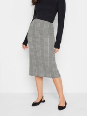 Long Tall Sally Karierter Midirock, Monochrom - Bild 1 von 3