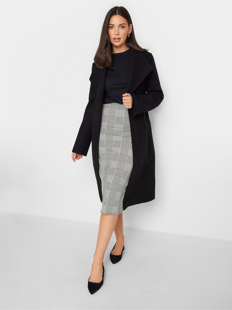 Long Tall Sally Karierter Midirock, Monochrom - Bild 2 von 3 Long Tall Sally Karierter Midirock, Monochrom - Bild 2 von 3
