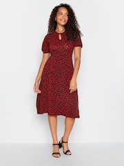 M&Co Black Printed Jersey Dress - Image 3 of 4