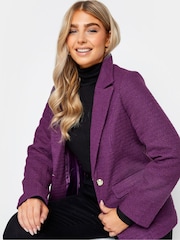 M&Co Purple Boucle Blazer - Image 4 of 5