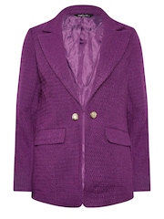 M&Co Purple Boucle Blazer - Image 5 of 5