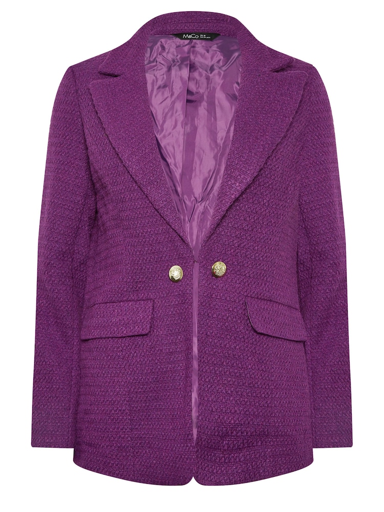 Morado - Americana de bouclé de M&Co - Imagen 5 de 5 Morado - Americana de bouclé de M&Co - Imagen 5 de 5