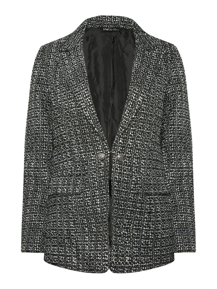Negro - Americana de bouclé de M&Co - Imagen 5 de 5 Negro - Americana de bouclé de M&Co - Imagen 5 de 5