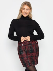M&Co Red Boucle Skirt - Image 1 of 5
