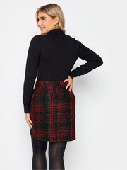 M&Co Red Boucle Skirt - Image 3 of 5