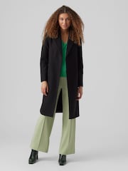 VERO MODA Black Wrap Tailored Coat - Image 1 of 5