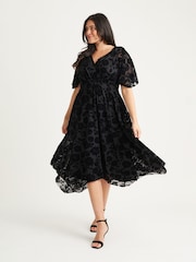Scarlett & Jo Black Julie Hanky Hem Dress - Image 1 of 5