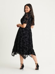 Scarlett & Jo Black Julie Hanky Hem Dress - Image 2 of 5