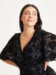 Scarlett & Jo Black Julie Hanky Hem Dress - Image 4 of 5