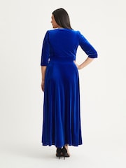 Scarlett & Jo Blue Verity Velvet Maxi Gown - Image 2 of 5