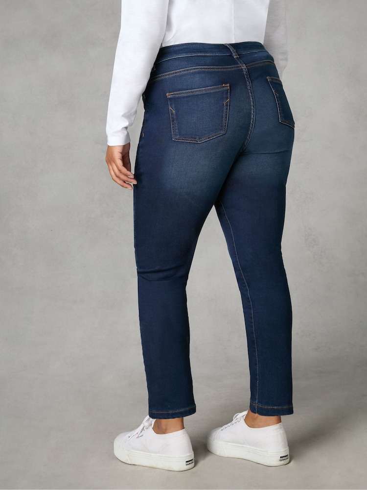 Live Unlimited Indigo Blue Curve Regular Length Comfort Stretch Jeans - Image 2 of 4