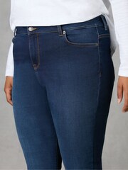 Live Unlimited Indigo Blue Curve Regular Length Comfort Stretch Jeans - Image 3 of 4