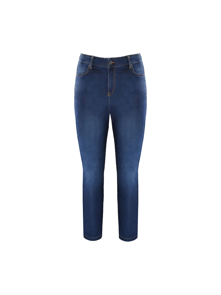 Live Unlimited Indigo Blue Curve Regular Length Comfort Stretch Jeans - Image 4 of 4