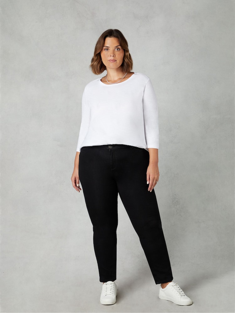 Live Unlimited Black Regular Length Comfort Stretch Jeans - Image 1 of 4 Live Unlimited Black Regular Length Comfort Stretch Jeans - Image 1 of 4