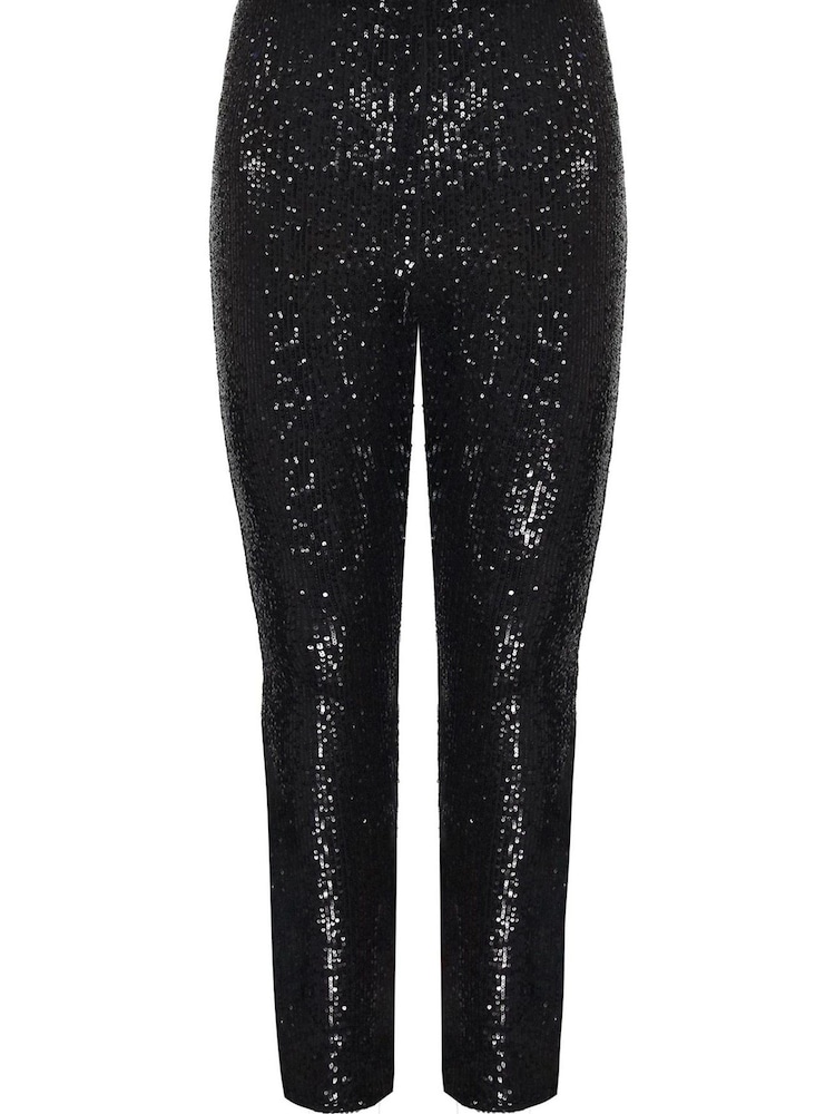 Live Unlimited Curve - Sequin Black Leggings - Image 4 of 4