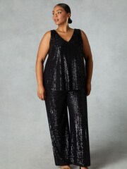 Live Unlimited Curve - Black Sequin Trousers - Image 4 of 5