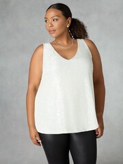 Live Unlimited Sequin Vest Top - Image 1 of 4