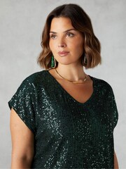 Live Unlimited Sequin Longline Tunic - Image 3 of 4