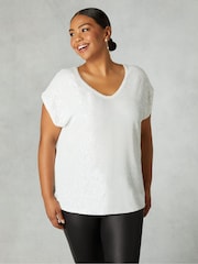 Live Unlimited Sequin T-Shirt - Image 3 of 5