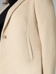 Live Unlimited Natural Curve Wool Blend Short Tailored Coat - Image 6 of 7