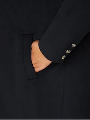 Live Unlimited Black Curve Wool Blend Long Tailored Coat - Image 3 of 4
