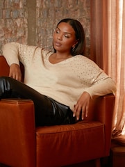 Live Unlimited Sequin Relaxed Jumper - Image 1 of 5
