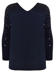 Live Unlimited Sequin Relaxed Jumper - Image 4 of 5