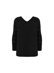 Live Unlimited Black Sequin Relaxed Jumper - Image 4 of 5