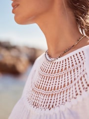 White 100% Cotton T-Shirt - Image 3 of 5