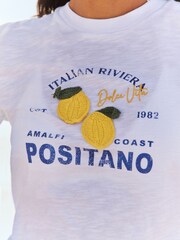 White Lemon Positano City Graphic T-Shirt - Image 5 of 7