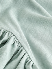 Sage Green Sparkle Stud Ruffle Sleeve T-Shirt - Image 7 of 7