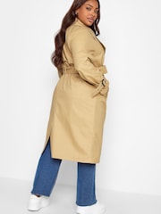 Yours Curve Natural Traditional Trench Coat - Image 3 of 5
