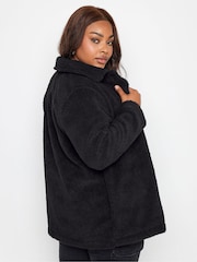 Yours Curve Black Teddy Fleece - Image 2 of 4