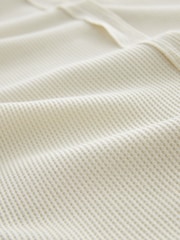 Ecru Seam Detail Waffle 100% Cotton Top - Image 5 of 5