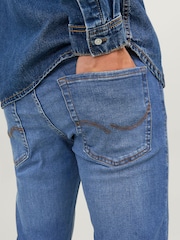 Голубой - Джинсы узкого кроя Jack & Jones Glenn - Изображение 5 из 7