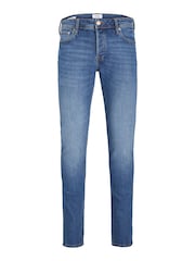 Голубой - Джинсы узкого кроя Jack & Jones Glenn - Изображение 7 из 7
