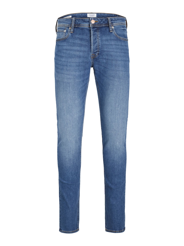 Голубой - Джинсы узкого кроя Jack & Jones Glenn - Изображение 7 из 7