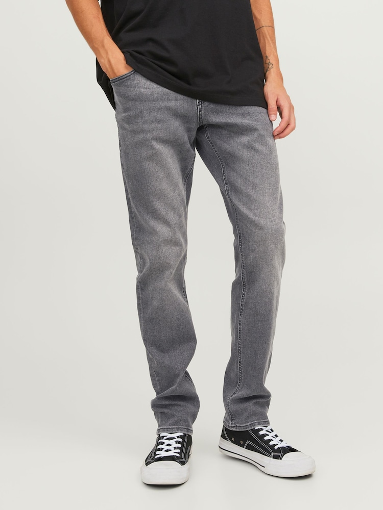 אפור דהוי - ג׳ינס בגזרה צרה דגם Glenn של Jack & Jones - תמונה 1 מתוך 6