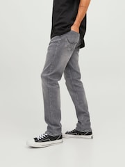 אפור דהוי - ג׳ינס בגזרה צרה דגם Glenn של Jack & Jones - תמונה 3 מתוך 6