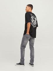 אפור דהוי - ג׳ינס בגזרה צרה דגם Glenn של Jack & Jones - תמונה 5 מתוך 6