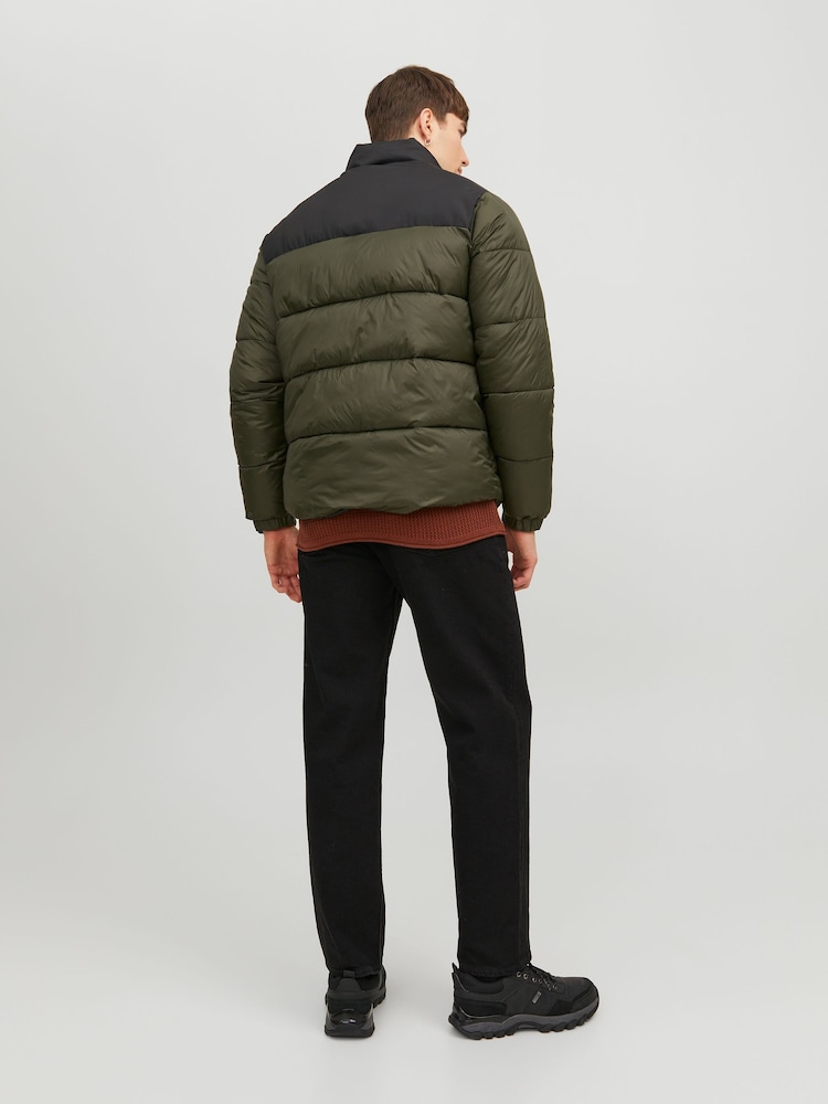 Зеленый - JACK & JONES стеганая куртка без воротника - Image 2 of 5 Зеленый - JACK & JONES стеганая куртка без воротника - Image 2 of 5