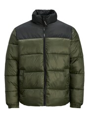 Зеленый - JACK & JONES стеганая куртка без воротника - Image 5 of 5