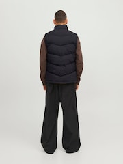 JACK & JONES Black Padded Pocket Detail Gilet - Image 2 of 6
