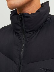 JACK & JONES Black Padded Pocket Detail Gilet - Image 4 of 6