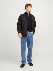 JACK & JONES Black Quarter Zip Knitted Jumper - Image 5 of 7