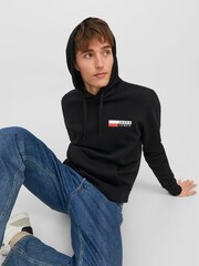JACK & JONES Black Small Logo Hoodie - Image 3 of 5